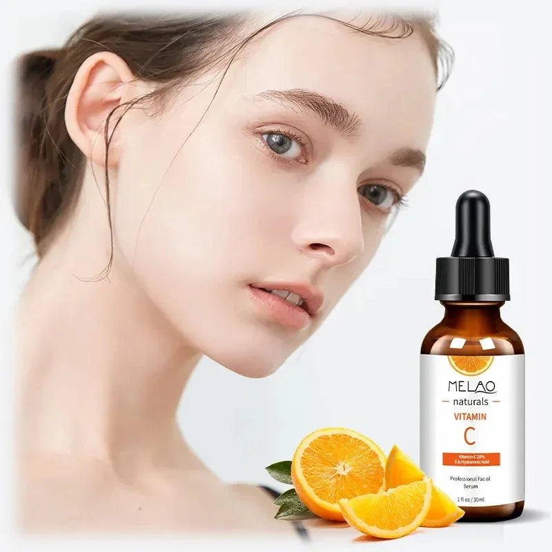 MELAO Vitamin C Serum 20% – Hyaluronic Acid & Vitamin E Vitamin C Face Serum Qme