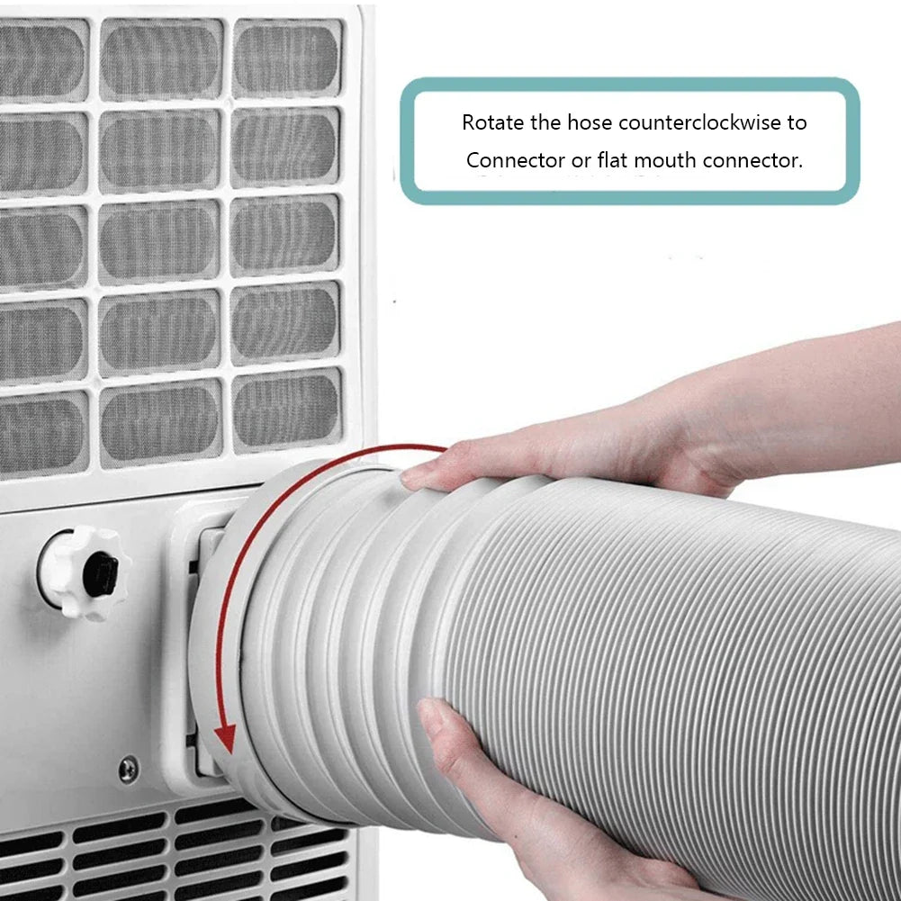 Telescopic Flexible AC Duct Extension Pipe 1.5M–2M | 130mm AC Duct Extension Pipe Qme