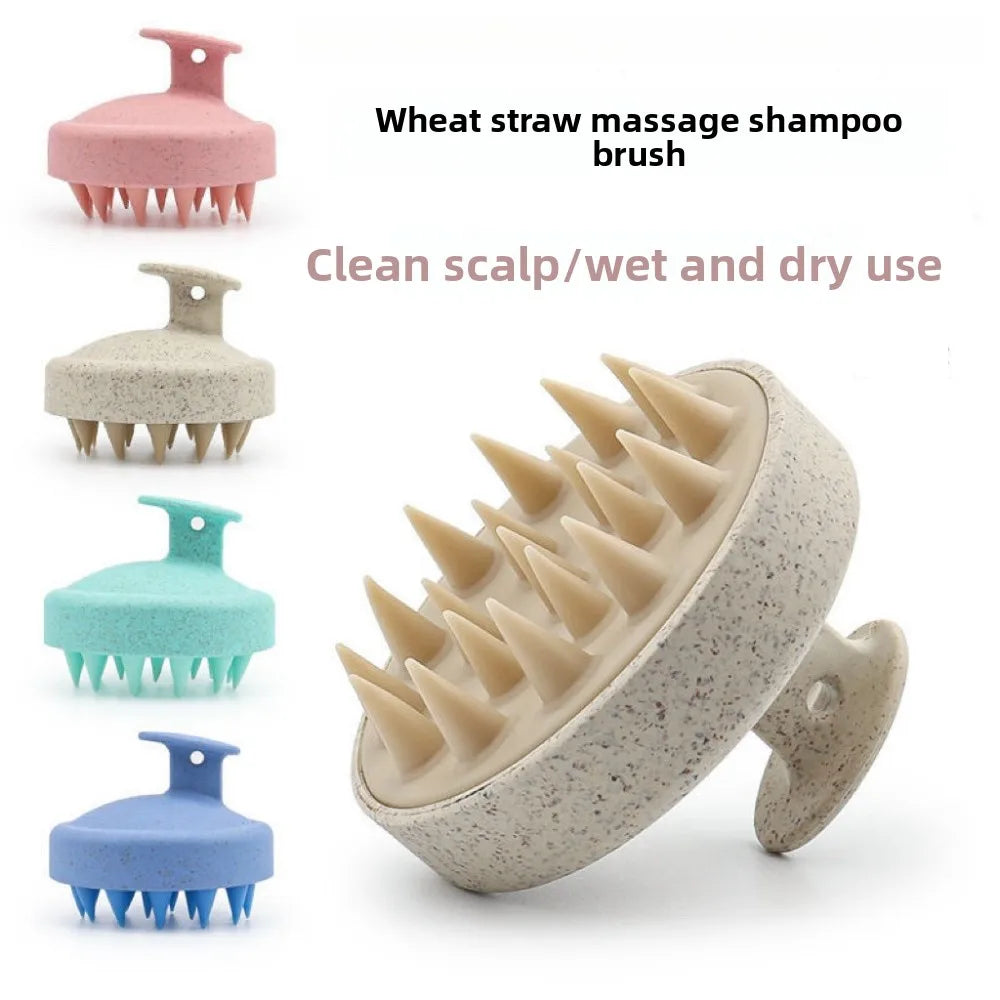 Soft Silicone Scalp Shampoo Brush & Hair Washing Comb Scalp Shampoo Brush Qme