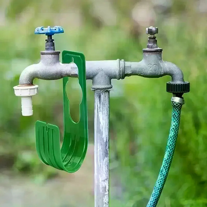 Heavy-Duty Outdoor Wall-Mounted Garden Hose Storage Rack Garden Hose Rack Qme