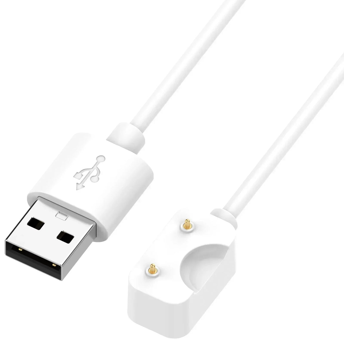 Samsung Galaxy Fit 3 Magnetic USB-C Charging Cable & Adapter Smartwatch Charging Cable Qme White USB-55cm