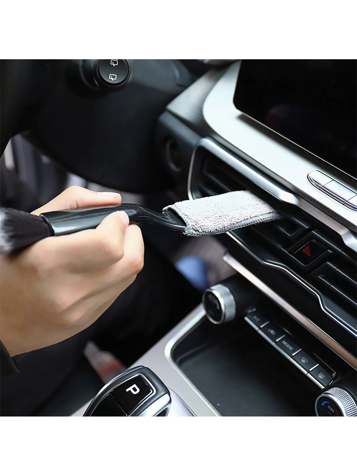 Dual Head Car AC Vent Cleaning Brush | Interior Detail Tool Car Detailing Brush Qme