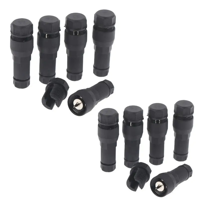 T-Shape Low Voltage Wire Connectors for Landscape Lighting 5-Pack Wire Connector Qme Black 10pcs