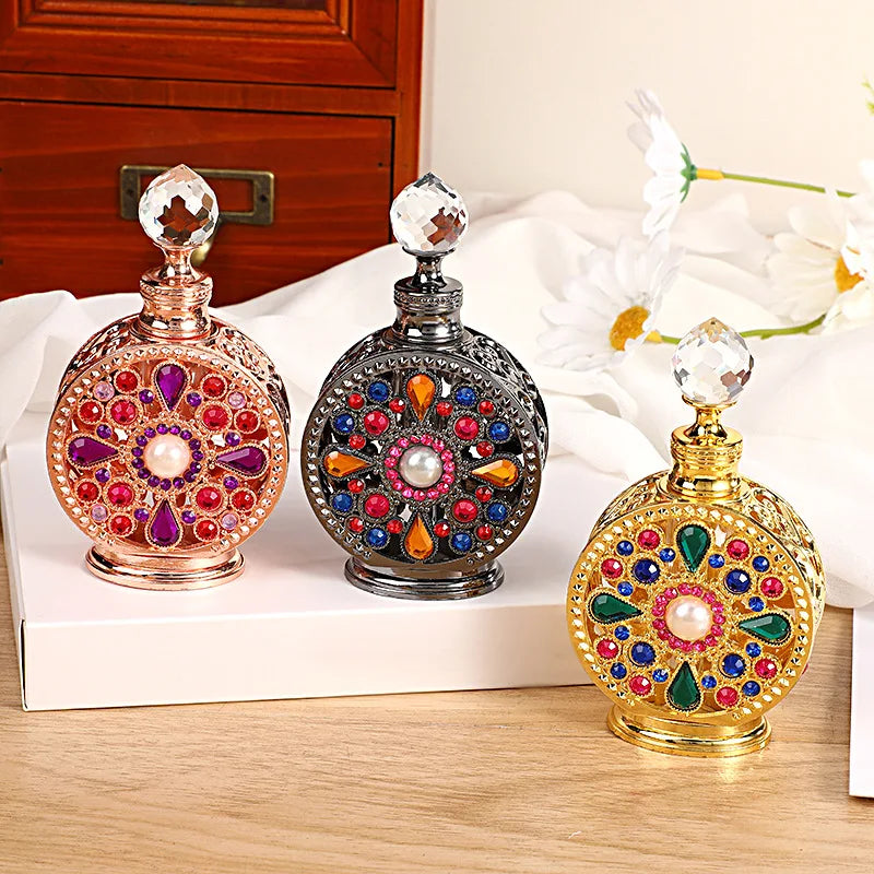 Luxury 15ml Glass Perfume Bottle | Empty Refillable Dispenser Refillable Perfume Bottle Qme