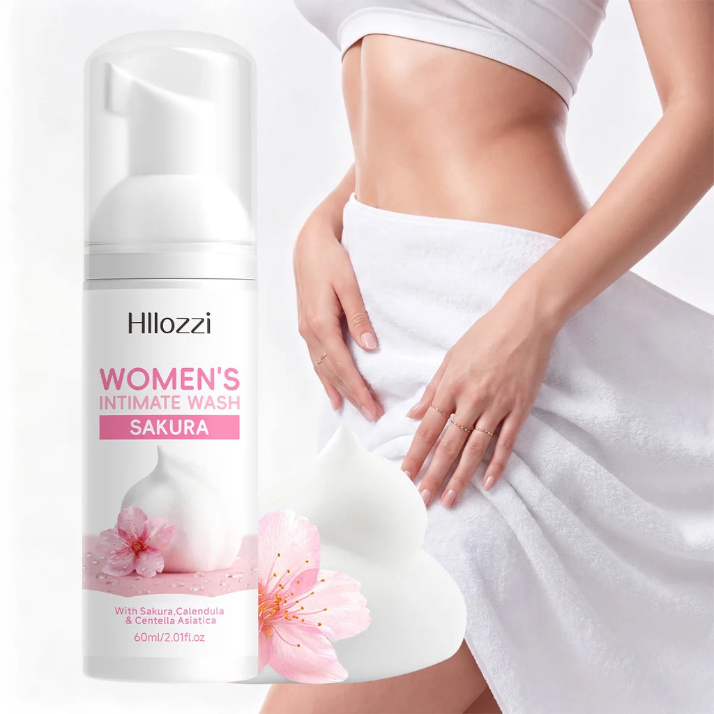 Women's Sakura Intimate Wash – Gentle Daily Foam Cleanser Intimate Hygiene Wash Qst Default Title
