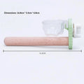 Bird Foraging Station Perch Pole with Feeding Bowl & Claw Grinder Bird Perch Station Qme Green