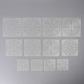Reusable Mandala Dotting Painting Stencils Templates – 12pcs Craft Stencil Set Qme 12pcs