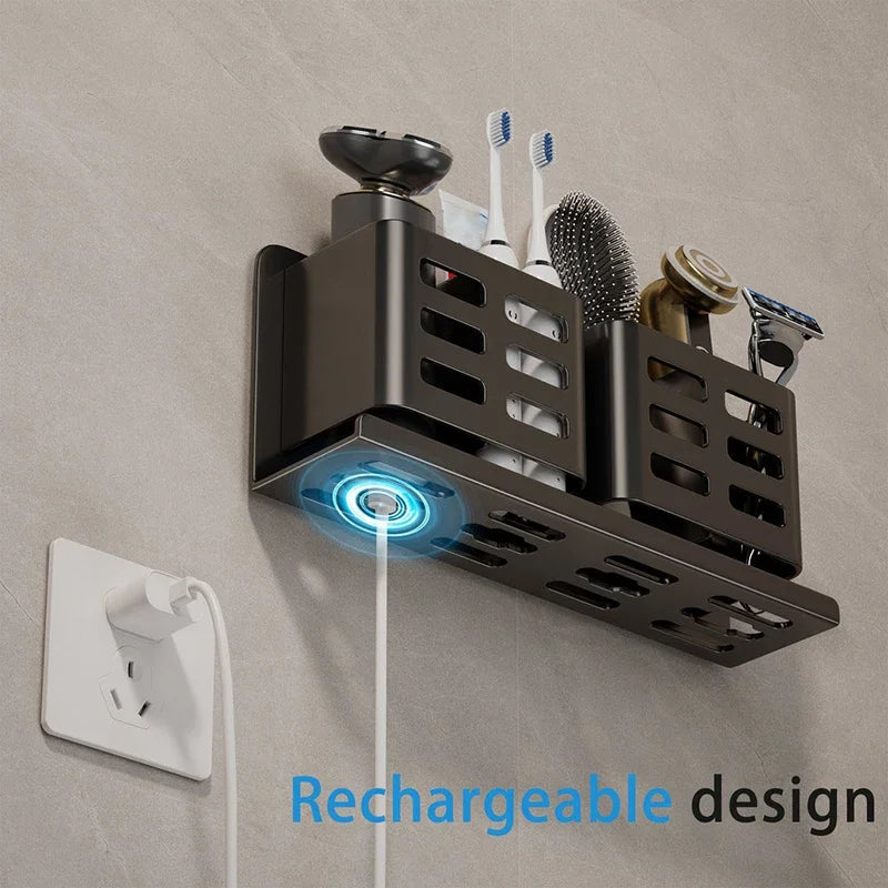 Multifunctional Bathroom Toothbrush Holder & Shelf Organizer Bathroom Storage Organizer Qme