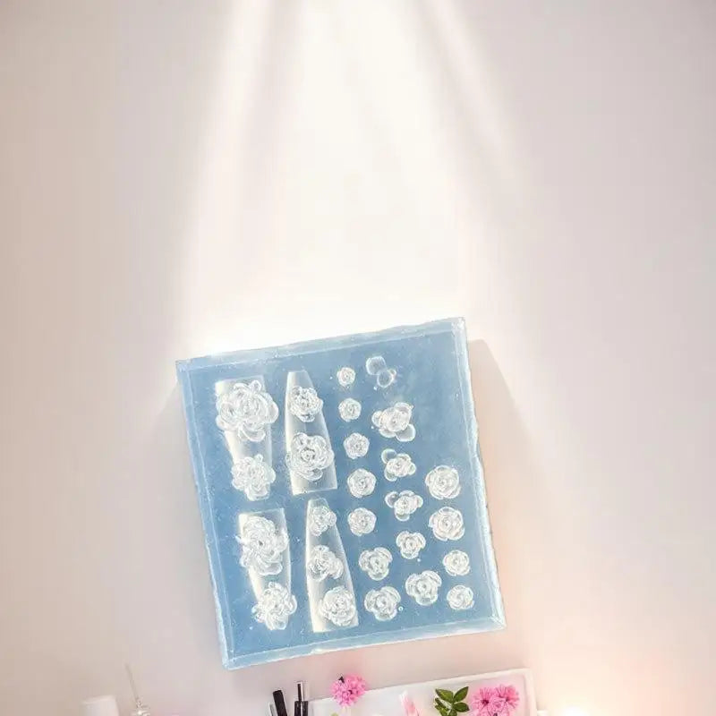 3D Floral & Bow Silicone Nail Mold | Stamping & DIY Nail Art Silicone Nail Mold Qme