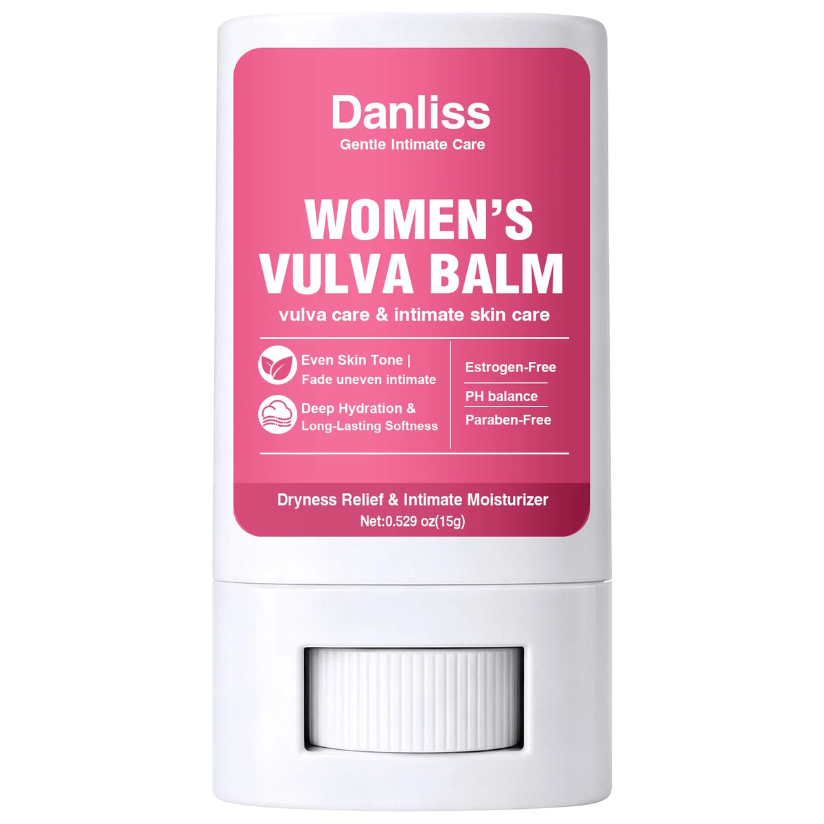 Women's Intimate Moisturizer Balm Stick – pH Balanced, Aloe & Oat Intimate Moisturizer Qst pink 15g