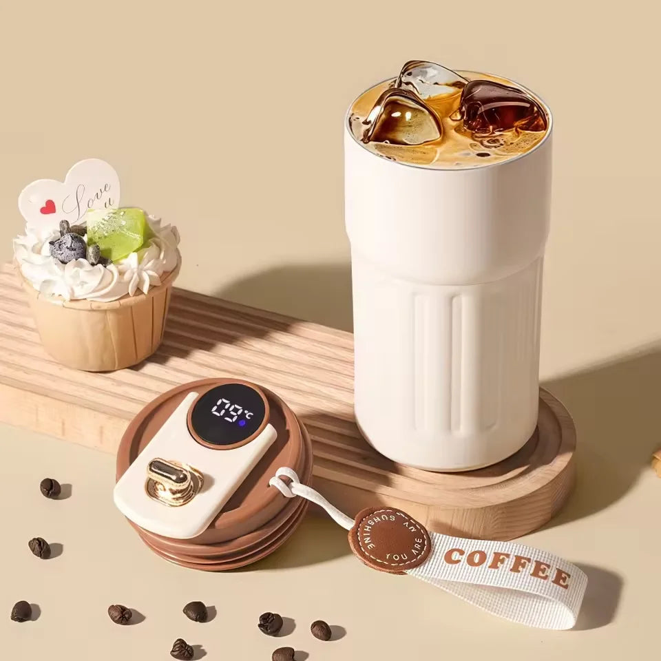 316 Stainless Steel Smart Temp Display Tumbler 420ml Insulated Smart Tumbler Qst