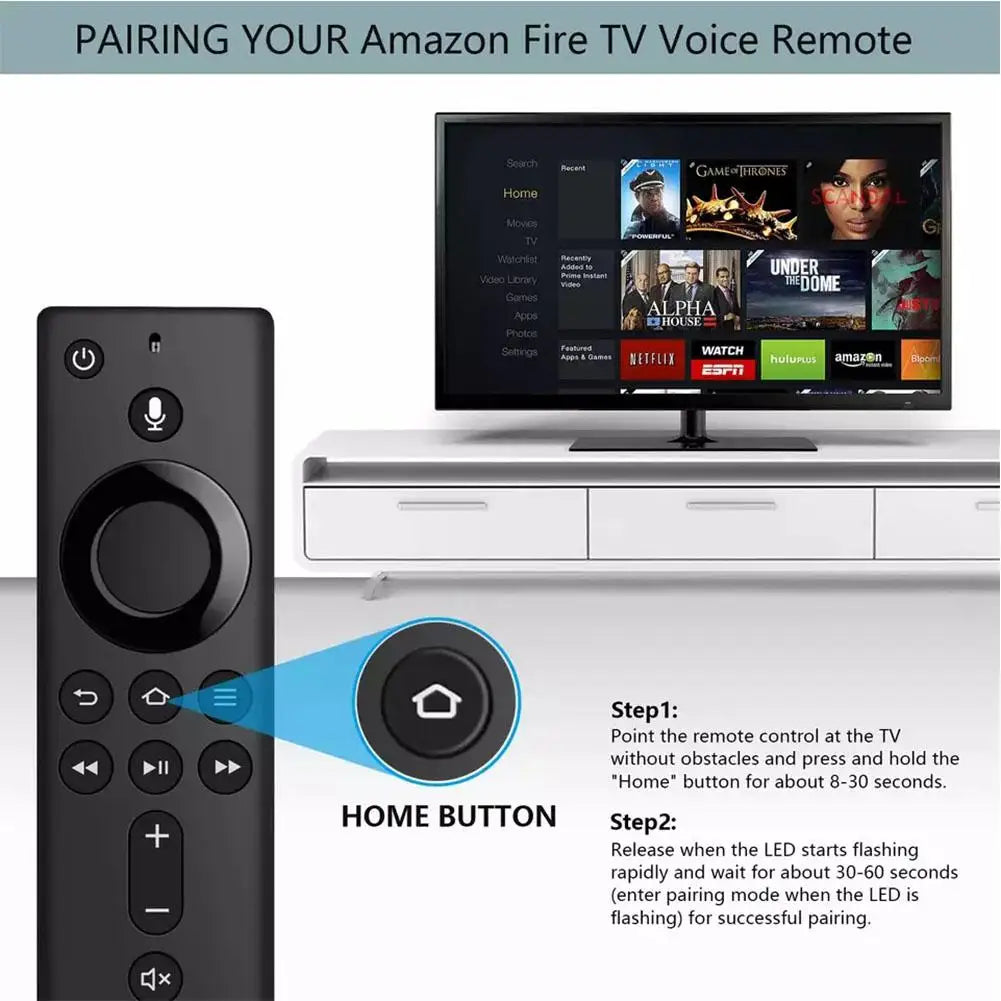 Fire TV Stick Alexa Voice Remote Control – Smart TV Stick Streaming Remote Control Qme