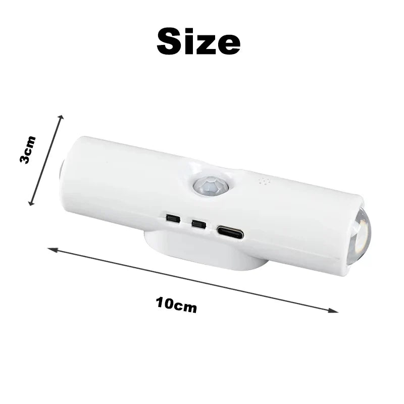 Smart RGB Dual-Head Motion Sensor Wall Night Light | Rechargeable Motion Sensor Night Light Qme
