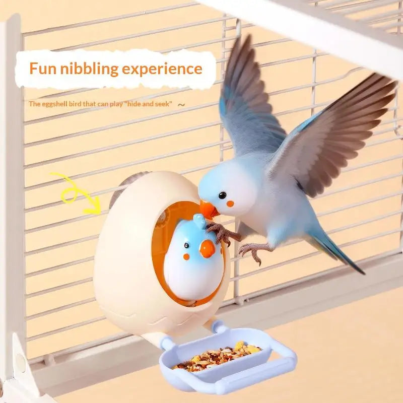 Interactive Bird Toy Feeding Bowl & Birdcage Decor Bird Toy Feeder Qme
