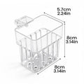 Transparent Hangable Aquatic Plant Holder Cup for Fish Tank Aquarium Plant Holder Qme as shown