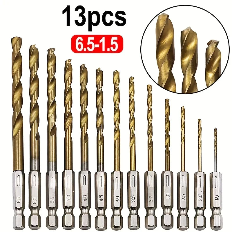 Titanium Steel 1/4" Hex Shank Quick-Change Impact Driver Bit Impact Driver Bit Qme