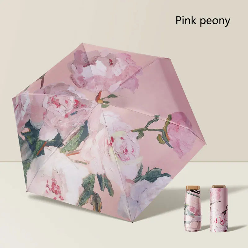 Pocket UV Foldable Umbrella – Lightweight Sun & Rain Cover Foldable UV Umbrella Qst A