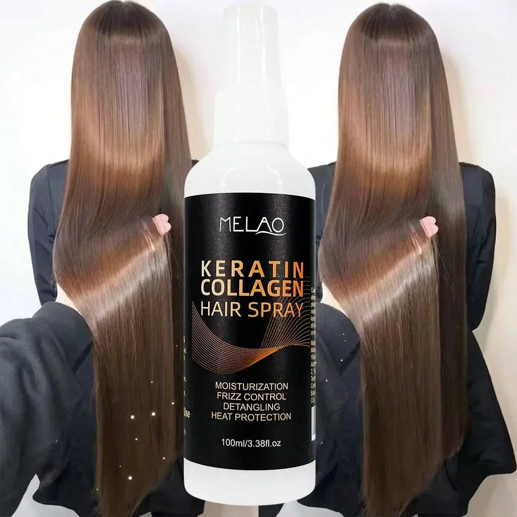 MELAO Collagen Keratin Leave-In Hair Spray | Repair & Strengthen Leave-In Hair Spray Qme