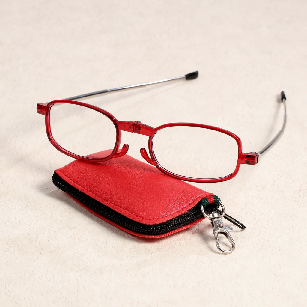 VOPHA Folding Reading Glasses Retro Oval Blue Light +1.0–+3.0 Folding Reading Glasses Qst