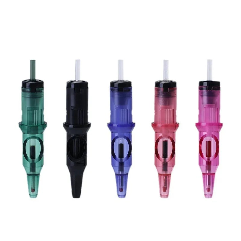Ballpoint Pen Tattoo Cartridge Needles – 5 Colors Practice Tattoo Practice Needles Qme