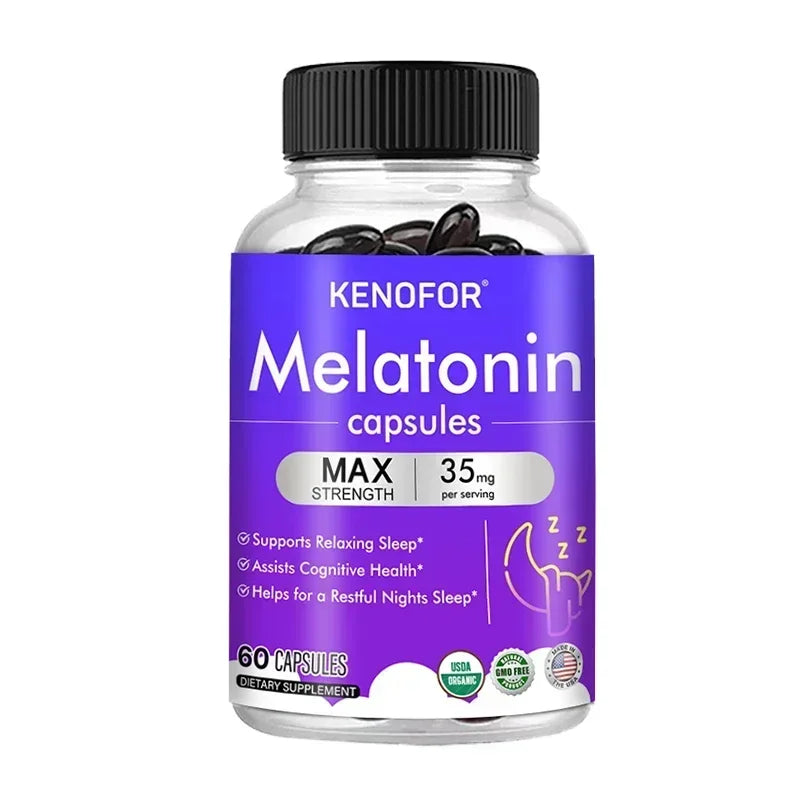 Kenofor Melatonin 35mg Max Strength Sleep Supplement Sleep Supplement Qst 60 count-1 bottle