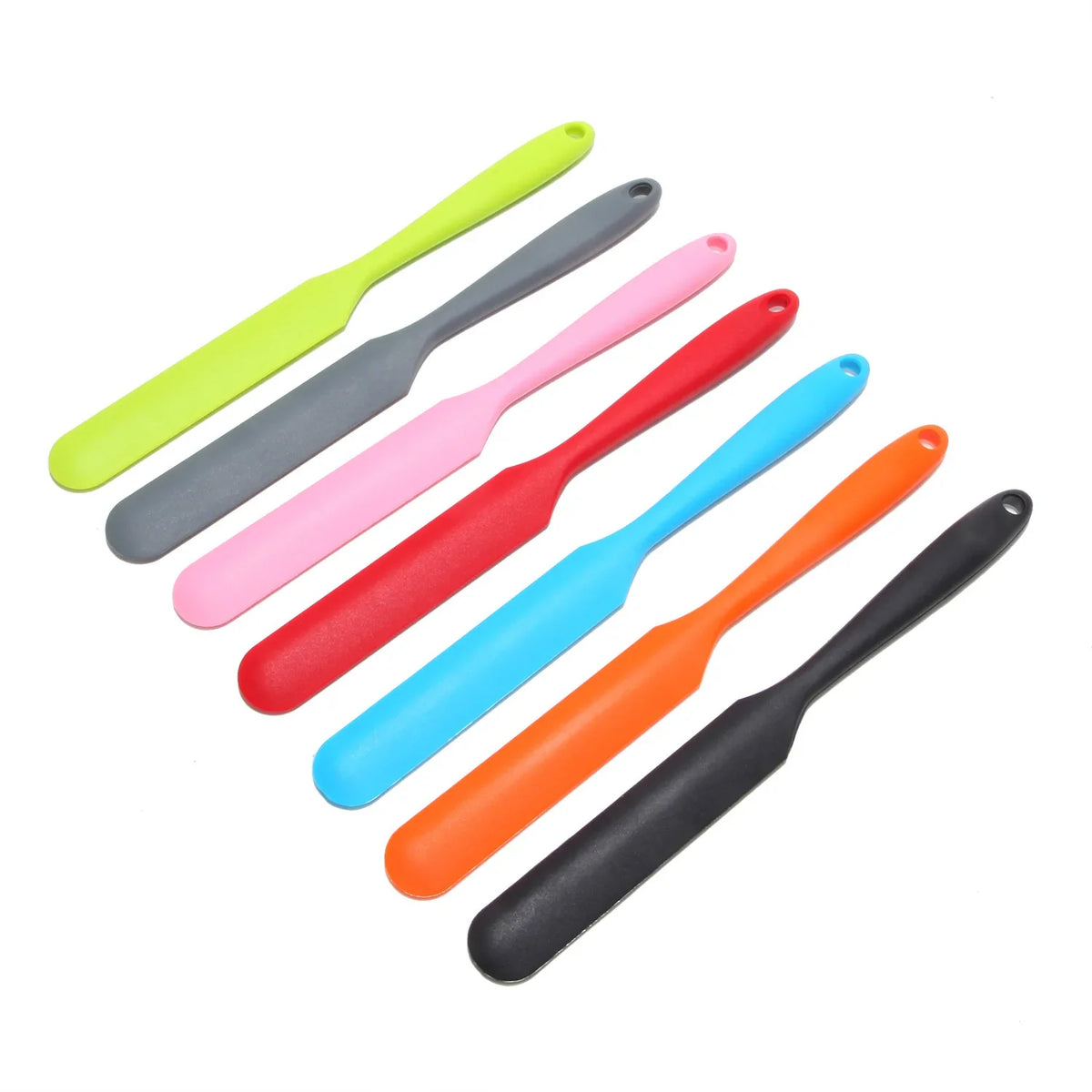Non-Stick Silicone Mini Jar Scraper Spatula Spoon Silicone Jar Spatula Qme