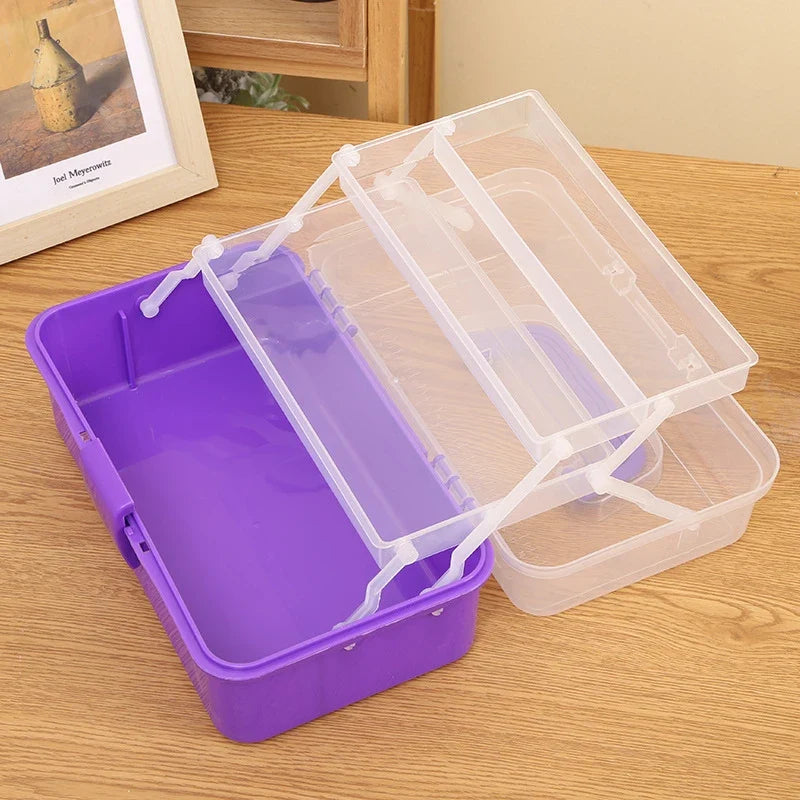 Portable Makeup & Jewelry Organizer Box | Nail Art & Hairpin Makeup Organizer Box Qme