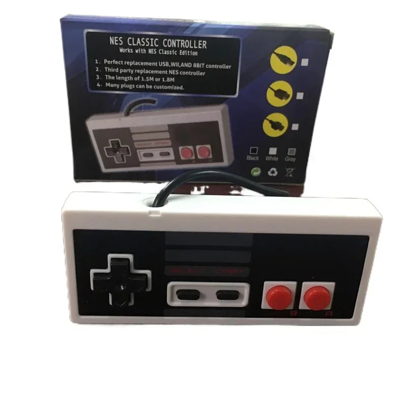 Wired USB NES Gamepad for PC – Plug & Play Retro Joypad USB Game Controller Qme