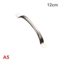 2-Pack Brushed Stainless Steel Cabinet Handles & Drawer Pulls Cabinet Drawer Pulls Qst 5inch