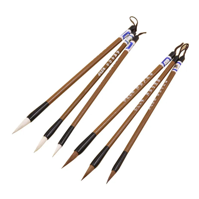 Calligraphy Practice Brush Set for Beginners – Wood Handle Calligraphy Brush Set Qme