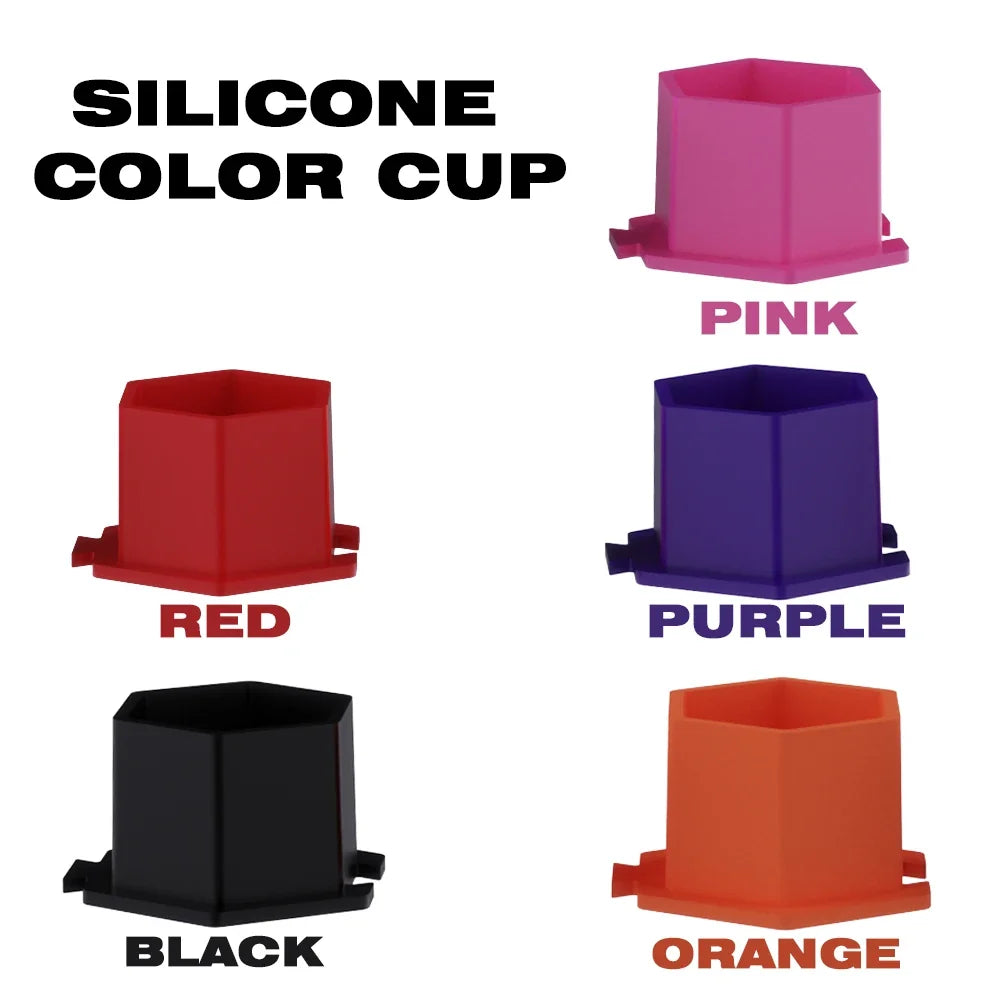 Disposable Silicone Tattoo Ink Cups – 200pc Pigment Holder Tattoo Ink Cups Qme