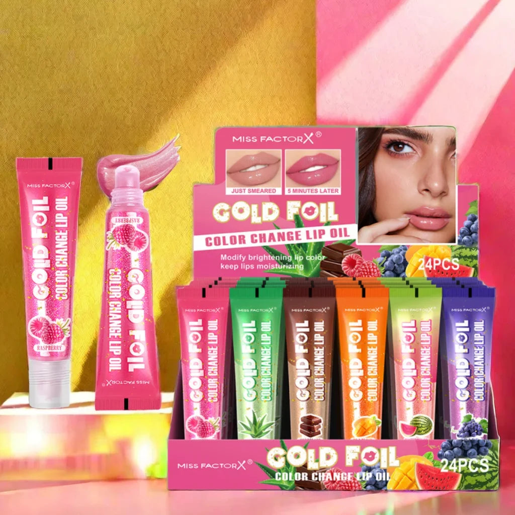 Shiny Lip Oil – Deep Moisturizing Foil Brightening Lip Color Lip Oil Gloss Qme
