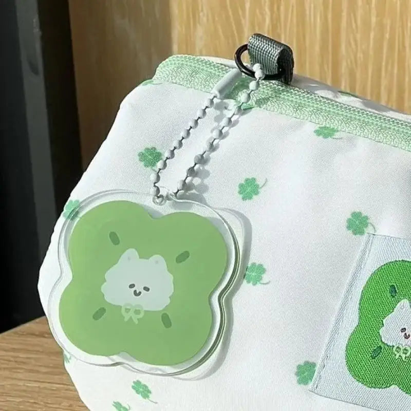 Cute Four-Leaf Clover Kitten Pencil Organizer | Desk Accessory Desk Pencil Organizer Qme A2