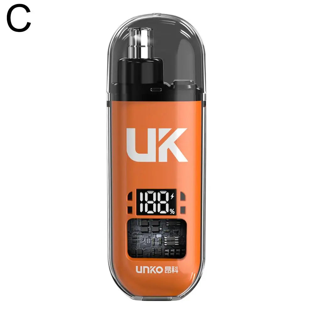 USB Rechargeable Electric Nose & Eyebrow Hair Trimmer for Men Nose Hair Trimmer Qme Orange CN