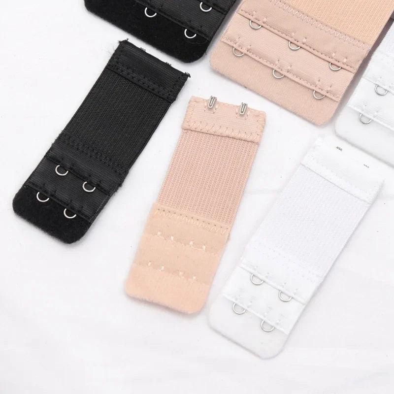 Women's 2-Row Hook Bra Extender Strap – Adjustable, 4 Colors Bra Extender Qme