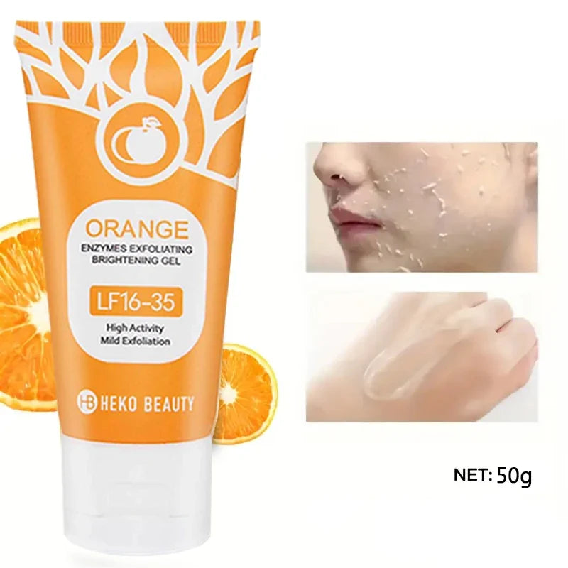 Orange Exfoliating Gel – Deep Cleansing & Pore Refining Exfoliating Gel Qme 1pcs