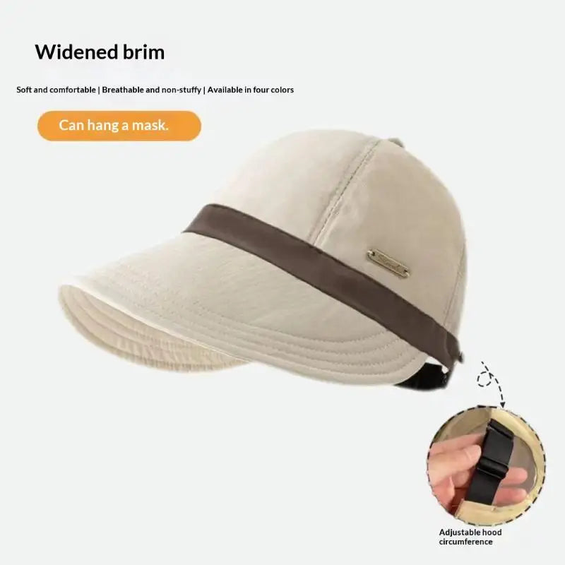 Women's Wide Brim Color-Block Fisherman Sun Hat Wide Brim Sun Hat Qst A one size