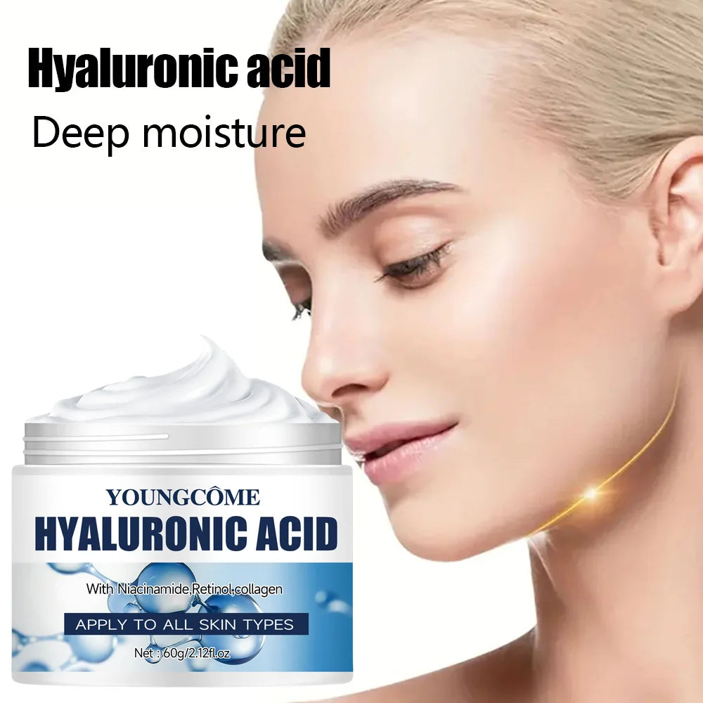 YOUNGCOME Hyaluronic Acid Collagen Face Cream – Moisturizing Face Moisturizer Cream Qst