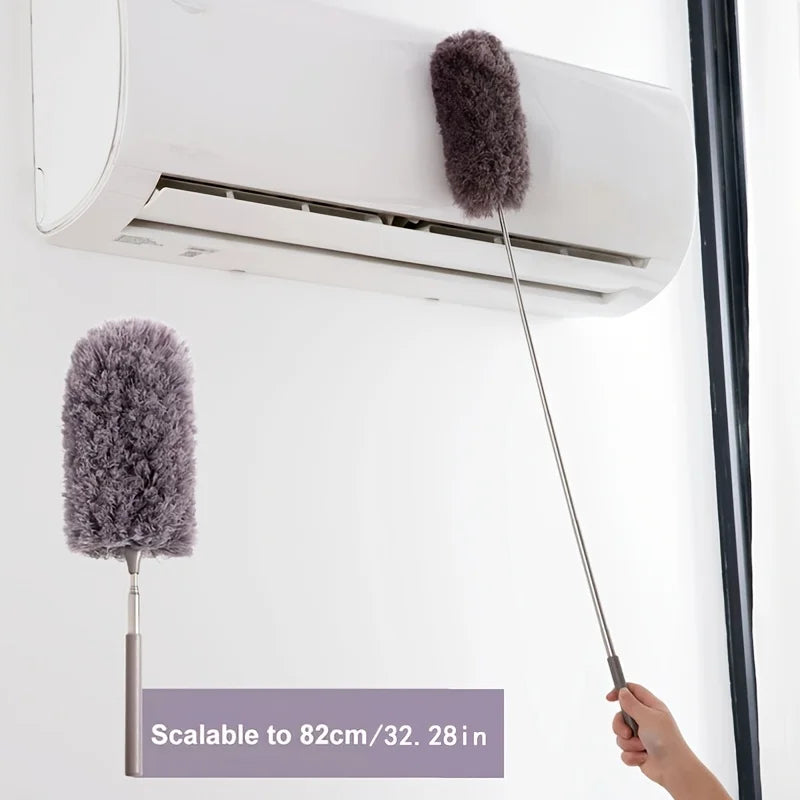 Retractable Long Handle Microfiber Duster – Car & Home Microfiber Duster Qme MULTI