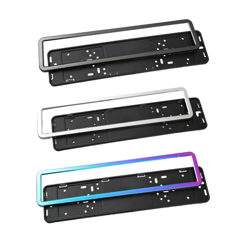 Universal Car License Plate Holder Frame – Secure Lock License Plate Frame Qst