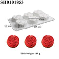Rose Shape Silicone Cake Mold – Mousse, Pastry & Dessert Silicone Cake Mold Qme A4