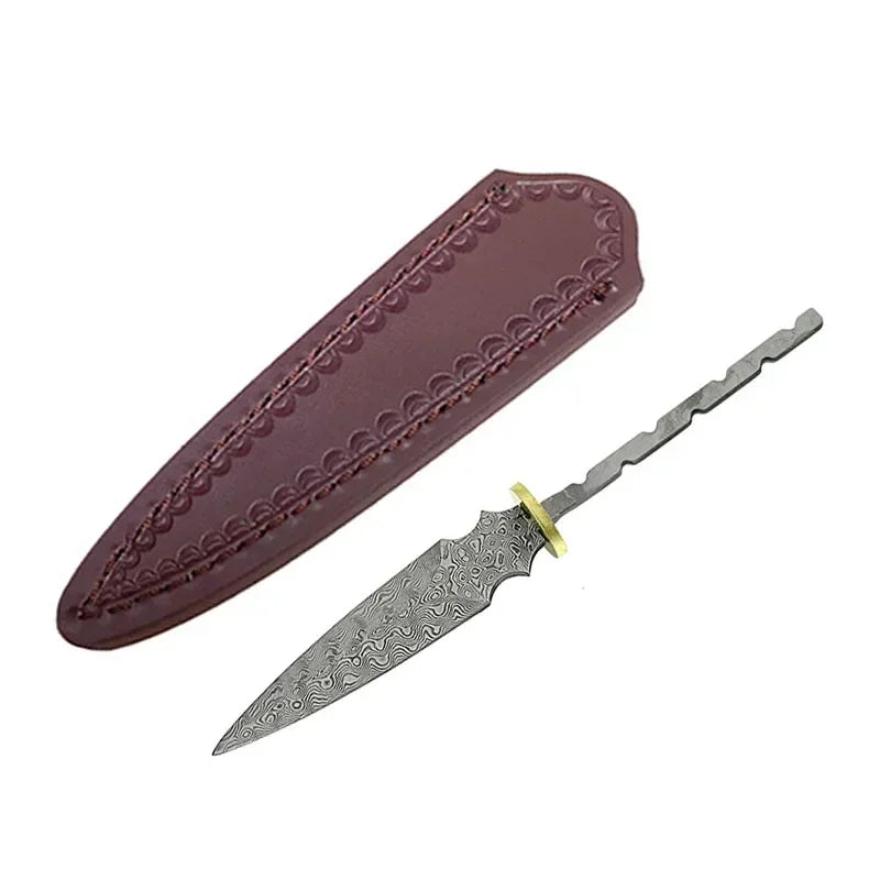 Damascus Steel Pu'er Tea Knife Blank Billet – DIY Blade Tea Knife Blade Blank Qst
