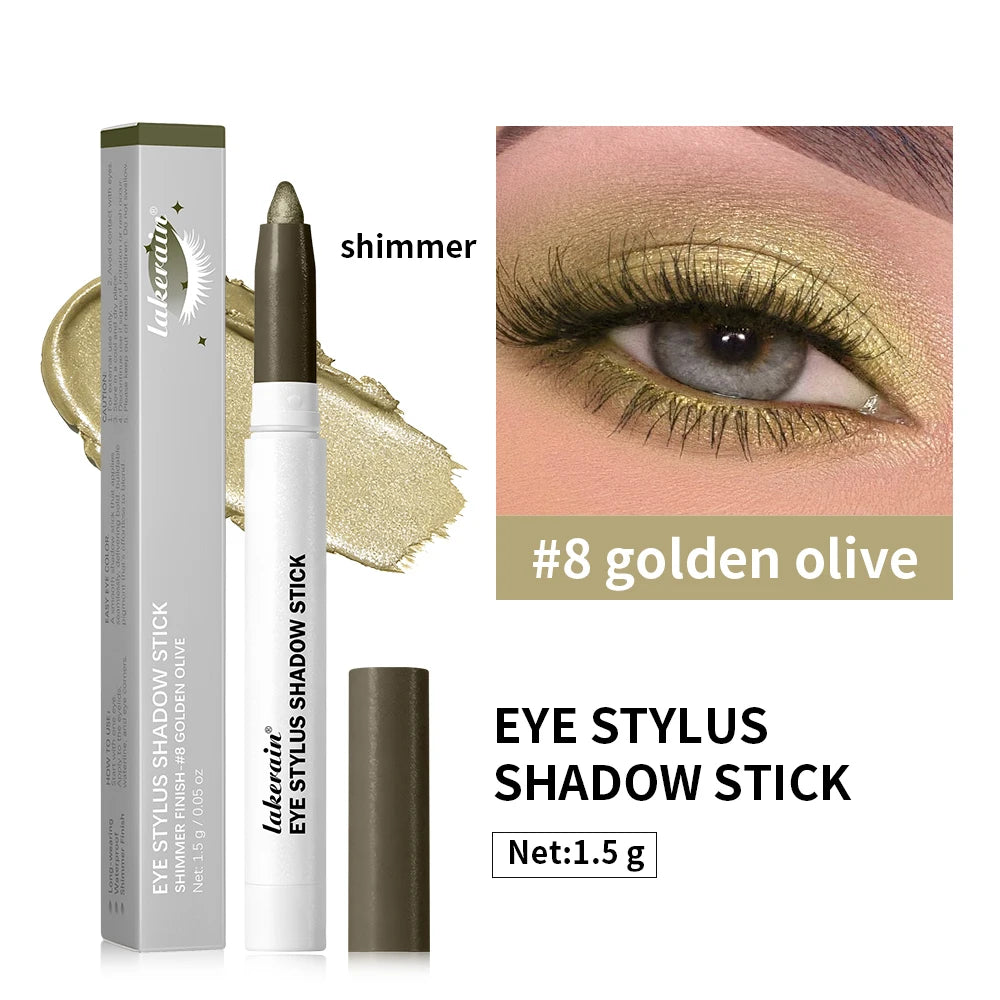 Lakerain Cream Eyeshadow Pen – Pearl Shimmer, Waterproof Cream Eyeshadow Pen Qst 08