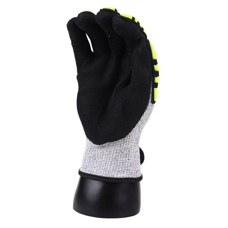 Cut-Resistant Work Gloves – Anti-Vibration & Impact Protection Work Safety Gloves Qme