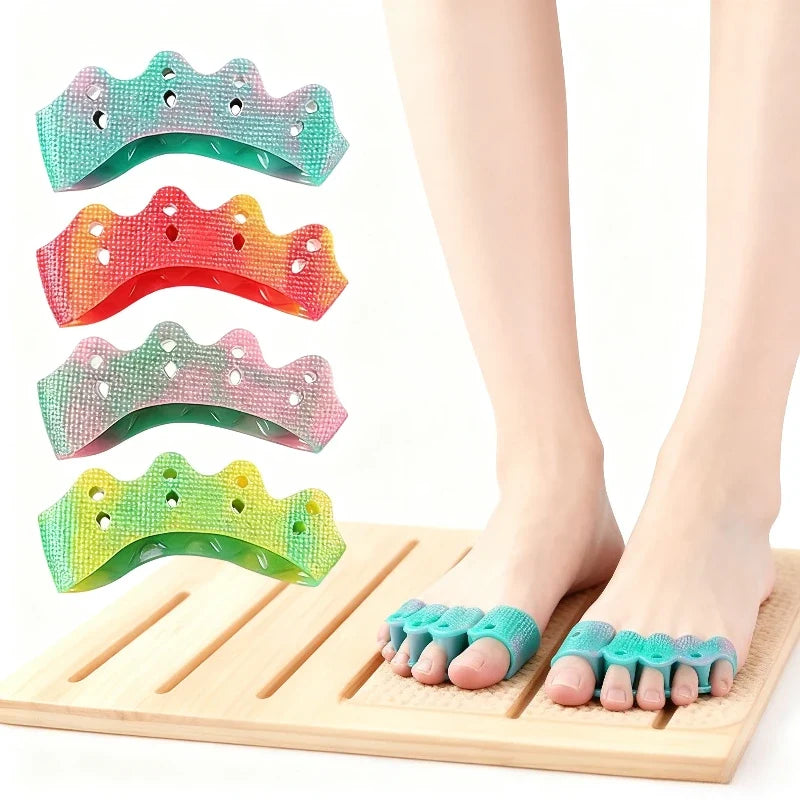 Five-Hole Toe Separator Spacer Pad – Colorful SEBS Design Toe Separator Pad Qme random color
