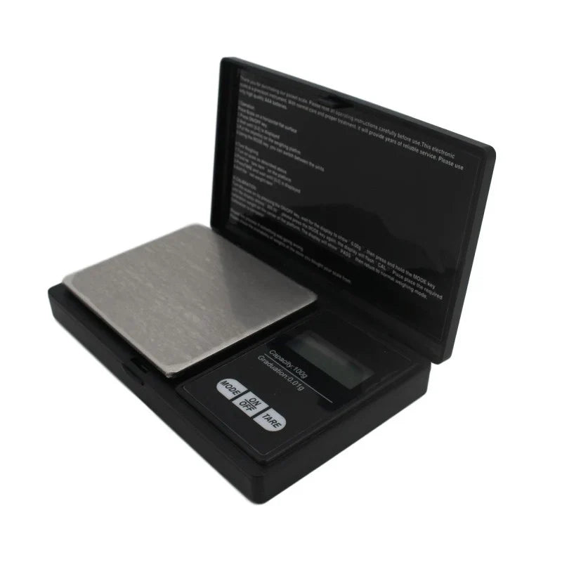 Mini Digital Pocket Jewelry Scale – 0.01g Stainless Steel Digital Pocket Scale Qme