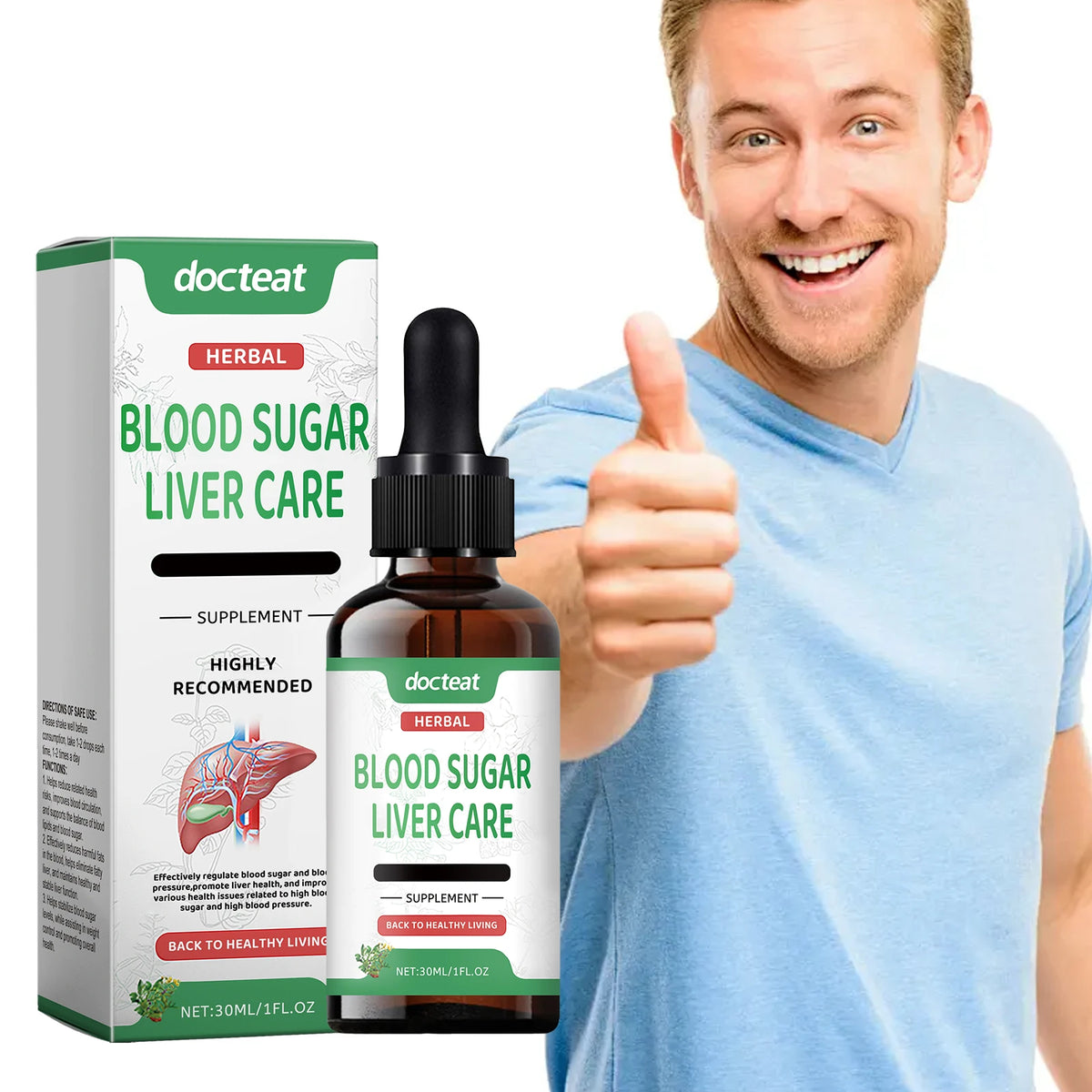 Docteat Sugar Liver Care Supplement – Natural Herbal Formula Herbal Supplement Qst Default Title