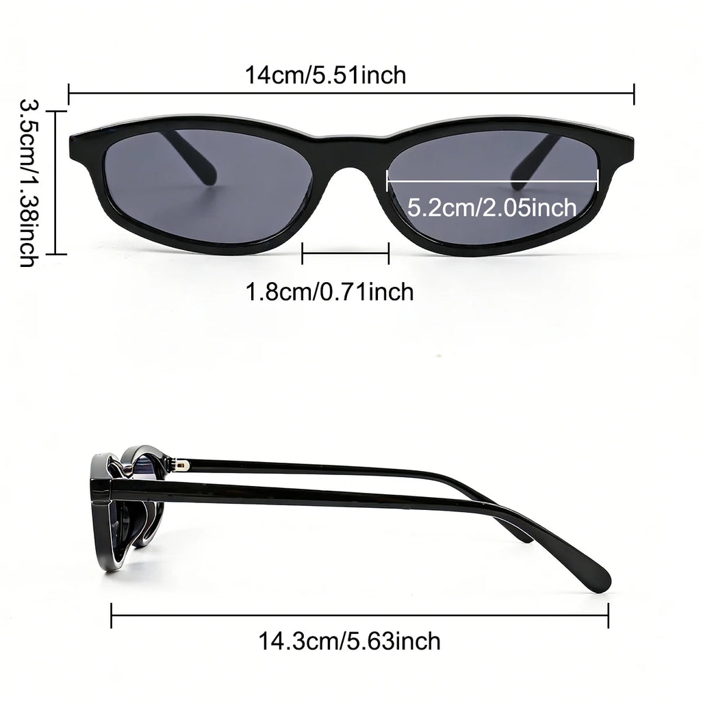 VOPHA Women's Retro Rectangle Sunglasses UV400 + Strap Fashion Sunglasses Qst