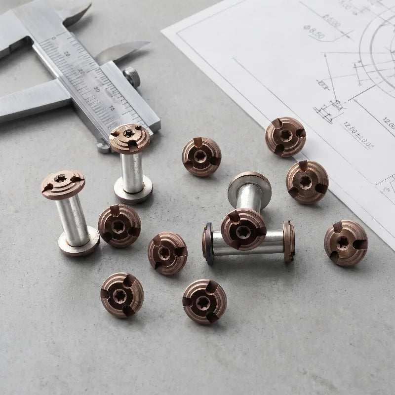 M4 Stainless Steel Knife Handle Lock Screws – 10 Sets DIY Pivot Knife Hardware Screws Qst