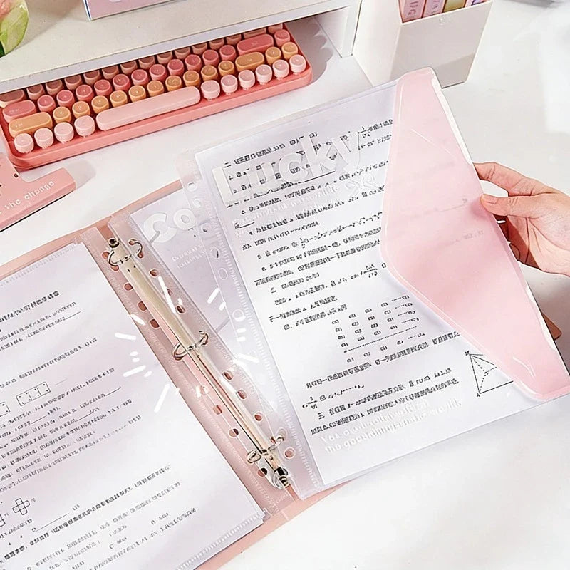 A4 Expanding File Folder – 4 Detachable Pockets, 3-Hole Binder Expanding File Folder Qme